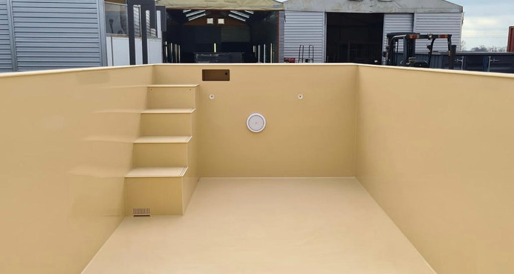 CONTENEDOR PISCINA POLIPROPILENO 6,5 x 2,6m
